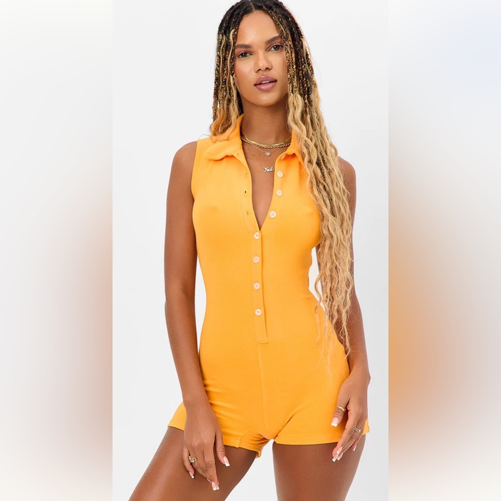 Frankie’s Bikinis - Jane Terry Romper in Sunset - L